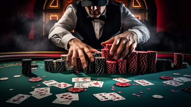 Dealer qualification display on siap46 Three Card Poker showing Queen-high minimum